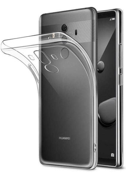 Huawei Mate 10 Pro Uyumlu Kamera Korumalı Yumuşak Dokulu ve Şık Koruma Şeffaf Kılıf
