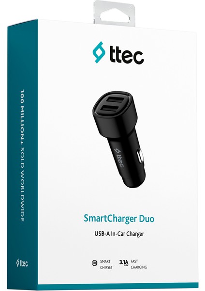 Smartcharger Duo 3.1A Çift USB Araç Şarj Aleti indirimleri