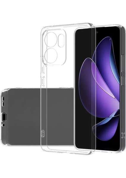 Oppo Reno 13F 5g Uyumlu Kamera Korumalı Yumuşak Dokulu ve Şık Koruma Şeffaf Kılıf
