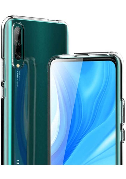Huawei P Smart Pro 2019 Uyumlu Kamera Korumalı Yumuşak Dokulu ve Şık Koruma Şeffaf Kılıf