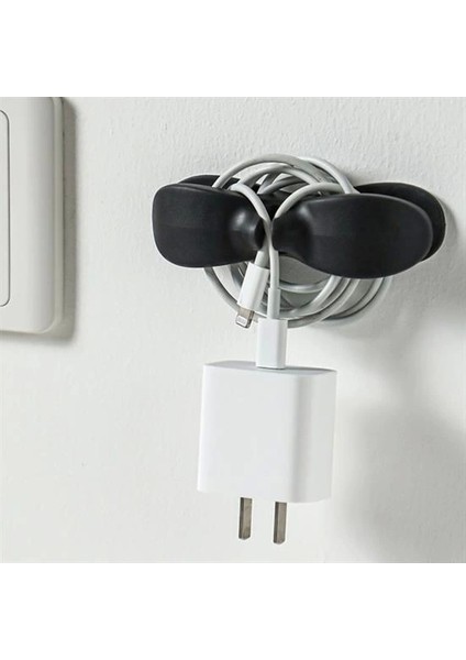 2li Kablo Tutucu Silikon Kordon Sarıcı Kablo Yönetici Klips (5047) indirimleri