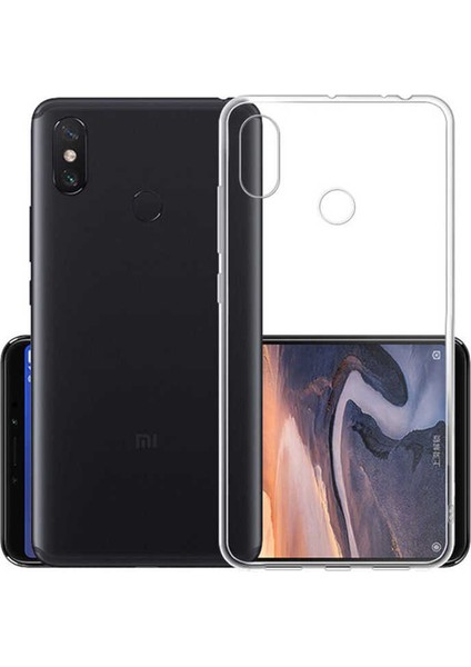 Xiaomi Mi Max 3 Uyumlu Kamera Korumalı Yumuşak Dokulu ve Şık Koruma Şeffaf Kılıf