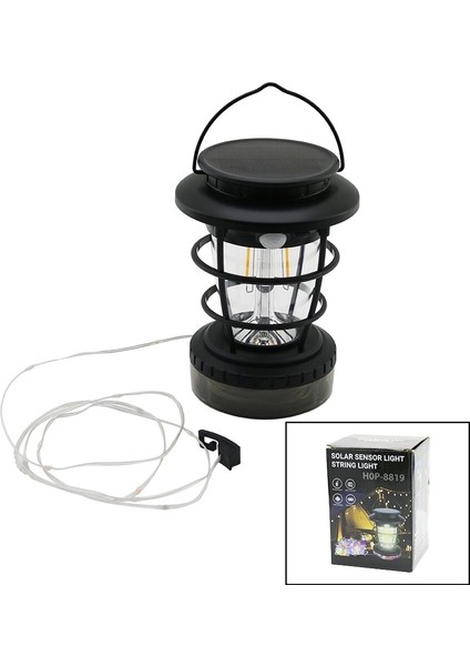 2in1=fanus Kamp-Bahçe Fener - Rgb Şerit LED 10MTS Olar - Şarjlı Sensörlü LED Makaralı (5047)