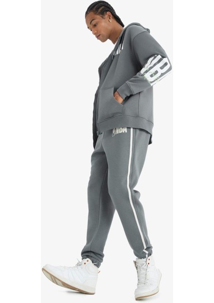 Nba Wordmark Kalın Sporcu Jogger Eşofman Altı Standart Fit Beli Bağcıklı Cepli D8618AX25SP