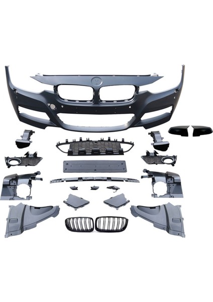 Bmw F30 Ön Tampon ve Panjur Seti M-Tech