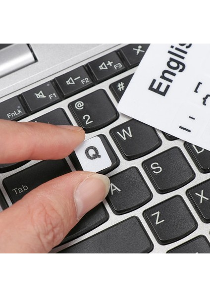 Türkçe Q Klavye Etiketi Laptop Pc Sticker Pvckeyboard Sticker Silinmez Kolay Yapışır Aşınmaya Dayanıklı Klavye Çıkartma Stikeri 3 Adet fiyatları