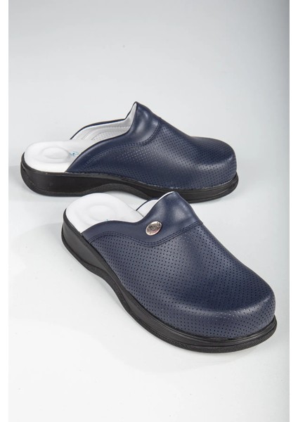 Deri Erkek Ortopedik Sabo Terlik