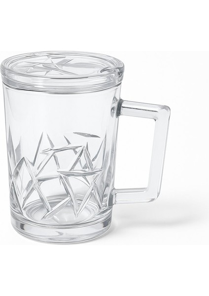 Living 2'li Kapaklı - Kulplu Cam Bitki Kupası Seti modelleri