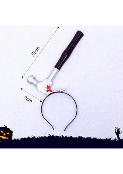 Kafaya Saplanmış Kahverengi Saplı Çekiç Şaka Tacı (5047)