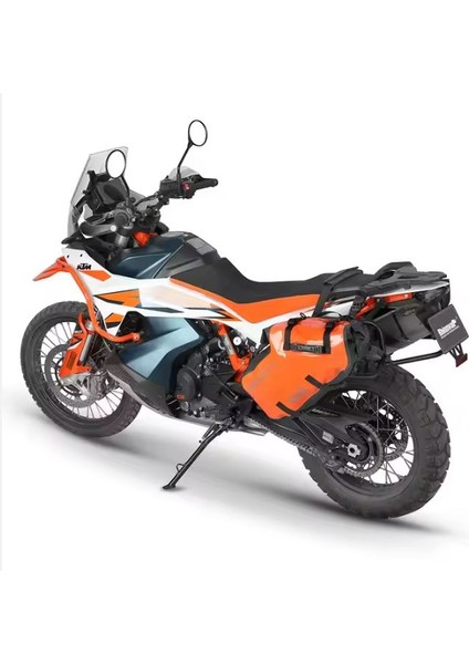 Su Geçirmez Motosiklet Çantası Turuncu (L Beden) 14+14=28LITRE Hacim modelleri