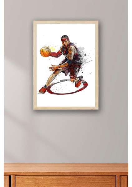 Allen Iverson Çerçeveli Tablo - Basketbol Nba Posteri Tablo fiyatları