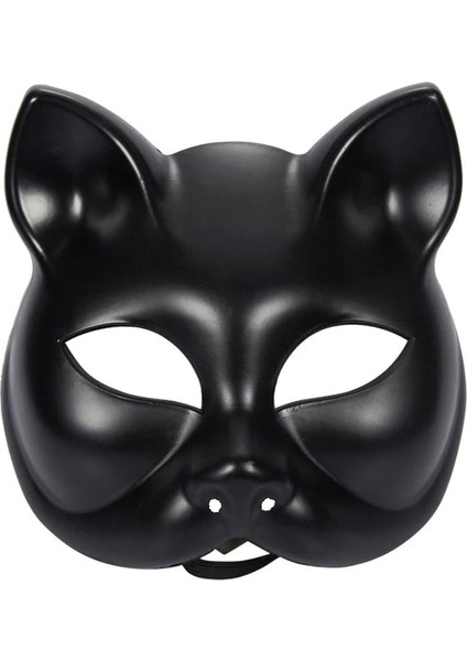 Siyah Renk Lüks Kedi Maskesi 12X13 cm (5047) fırsatları