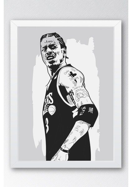 Allen Iverson Çerçeveli Tablo - Basketbol Nba Posteri Tablo