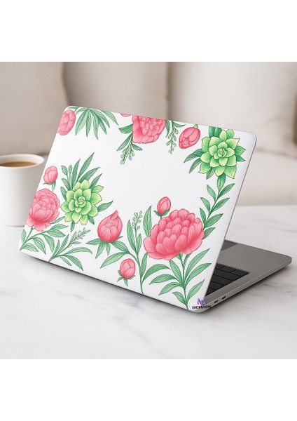 MacBook Air 13.3 Inç A1466 A1369 Uyumlu Çiçek Desenli Koruma Kılıfı Isı Önleyici Havalandırma Izgaralı fırsatları