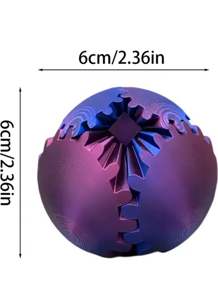 3D Baskılı Dişli Top – Pla Malzeme, Baskı Giderici Dönme Oyuncağı, Taşınabilir Spinner Küre fiyatları