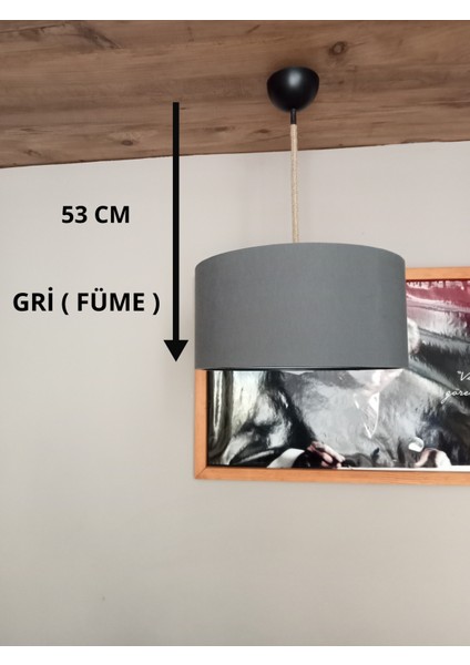 Avize-Gri-Jütörgü Kablo-Genç&oturma Odası-Salon