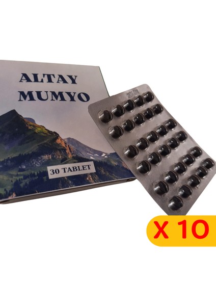 Saf Mumiyo 30'lu Tablet 10'lu Set (300 Tablet)