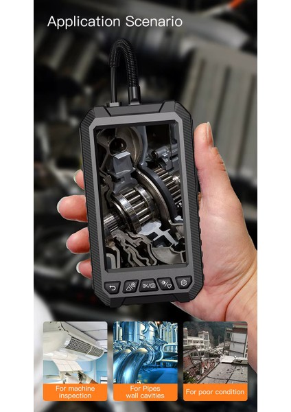 5003-B 8mm Dual Lens 5 Metre Sert Kablo Su Geçirmez Endoskop Kamera indirimleri