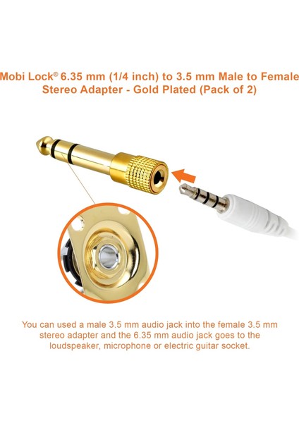 Gold 3.5mm To 6.3mm Çevirici 6.3 mm Erkek 3.5 mm Dişi Adaptör Stereo Kulaklık Mikrofon Amplifiers Guitar Piano Drums Speakers Dönüştürücü fiyatları
