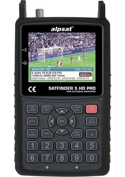 Satfinder 5 Pro Hd Görüntülü Uydu Bulucu - Ahd-Tvı-Cvı Kmaera Test Monitörü fiyatları