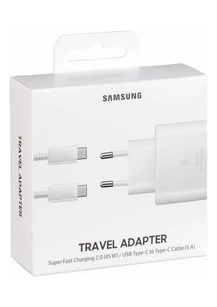 Samsung Galaxy S22 S23 Ultra Uyumlu 45W 5A Süper Hızlı Şarj Aleti Set Adaptör Pd Kablo EP-TA845X indirimleri
