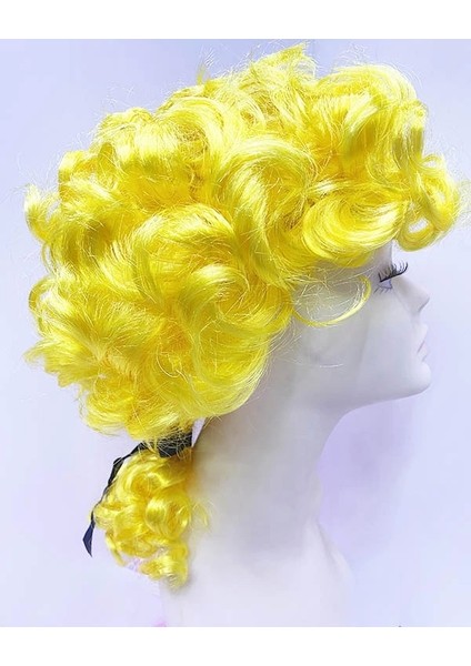 Marquis Baroque Peruk Barok Dönem Yargıç Peruğu Sarı Renk (5047) modelleri