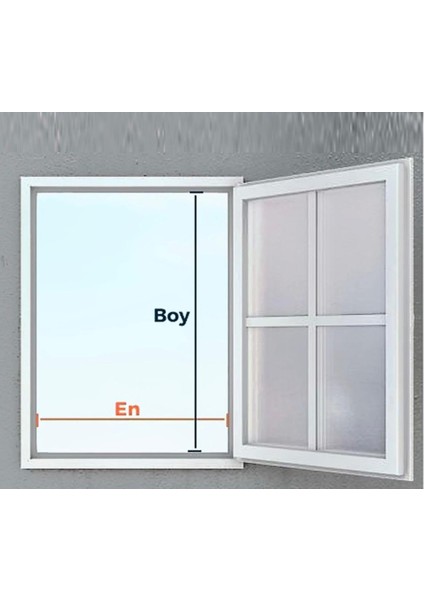 SİNEKLİK 17X25 Fberglass Menteşeli DEMONTE Pencere Sinekliktakım Beyaz fiyatları
