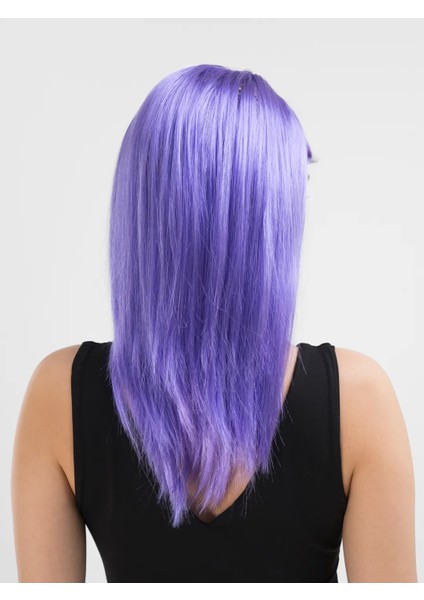 Mor Renk Uzun Düz Parti Peruğu (5047) fiyatları