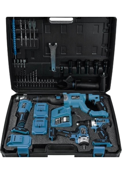 Assur Profesyonel 21V Akülü Somun Sıkma Sökme Matkap Taşlama Kırıcı Delici Hilti 4'lü Set fiyatları