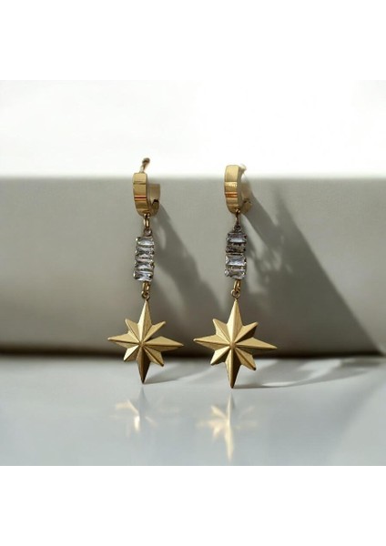 Gold Yıldız Figürlü Su Yolu Küpe fiyatları