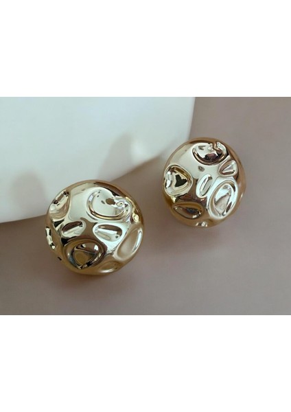 Xupıng Audra Model Gold Küpe