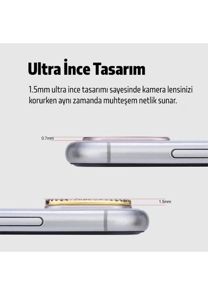 Ally Iphone 11 Kamera Koruyucu Lens Diamond Taş İŞLEMELI-(5775) - MCT9058-8943