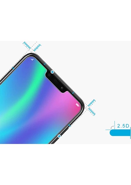 Huawei Honor 8c Tempered Kırılmaz Cam Ekran KORUYUCU-(5775) - MCT5633-8104