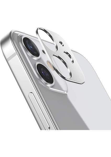 Iphone 12 3D Metal Kamera Koruyucu Metal LENS-(5775) - MCT2924-2152