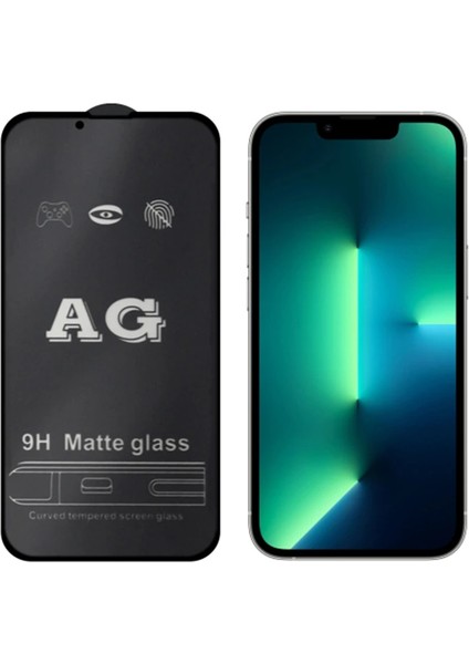 Ally Iphone 13 Pro Max 6.7inç Full Glue Matte Tempered Cam Ekran KORUYUCU-(5775) - MCT6488-2078