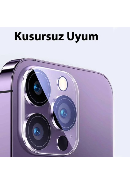 Baseus iPhone 15 Pro/15 Pro Max Için Crystal Serisi Hd Cam Kamera Koruyucu 2 Adet S - MCT8486-6943