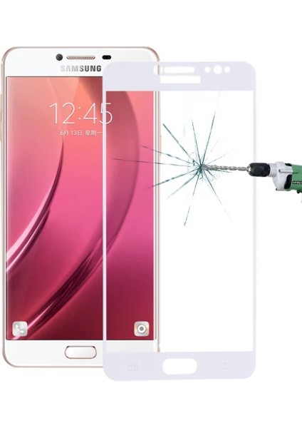 Sm Galaxy C8 J7+ Plus 3D Full Kaplama Kırılmaz Cam Ekran KORUYUCU-(5775) - MCT6558-4700