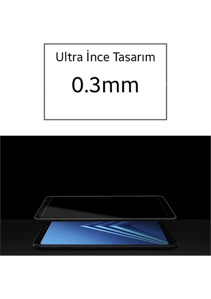 Ally Samsung Galaxy A8 (2018) A530 Için 3D Full Kırılmaz Cam Ekran KORUYUCU-(577 - MCT6405-6411