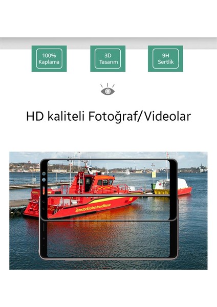 Ally Samsung Galaxy A8 (2018) A530 Için 3D Full Kırılmaz Cam Ekran KORUYUCU-(577 - MCT6405-6411
