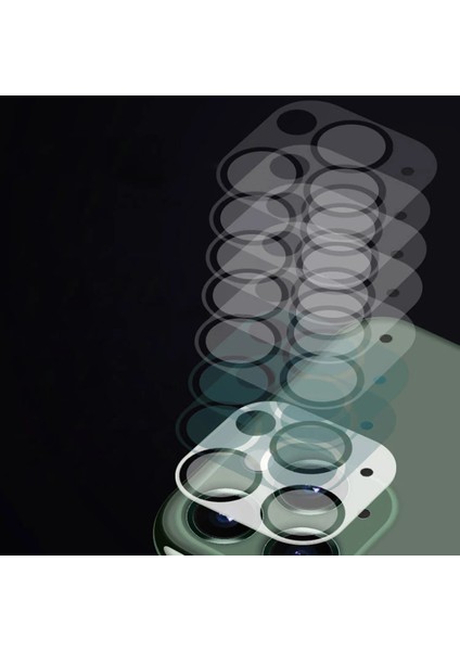 iPhone 12 6.1 Full Tempered Kamera Koruyucu Kırılmaz CAM-(5775) - MCT9579-6037