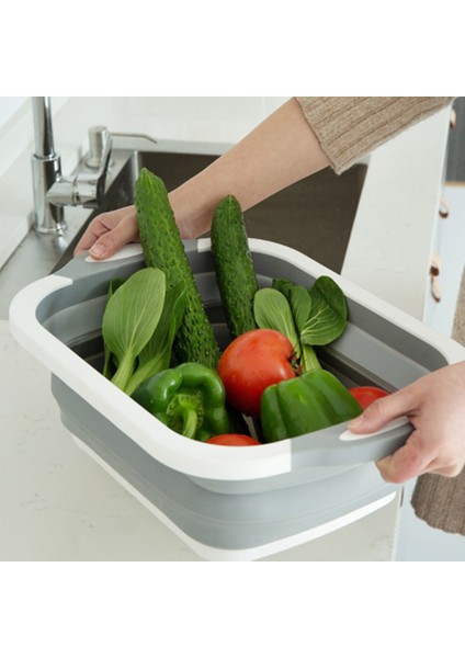 Katlanabilir Süzgeçli Kesme Tahtası ve Badya (4767) - MCT2938-3660