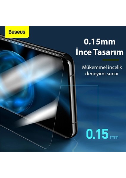 Baseus Huawei P50 0.15MM Full Darbe Emici Ekran Koruyucu 2 Adet SET-(5775) - MCT7348-8153
