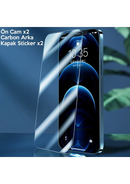 Gor Iphone 12 Mini 5.4 Best Full Tempered Cam Ekran Koruyucu 2ADET+ARKA Jelatin-(5 - MCT9075-7638