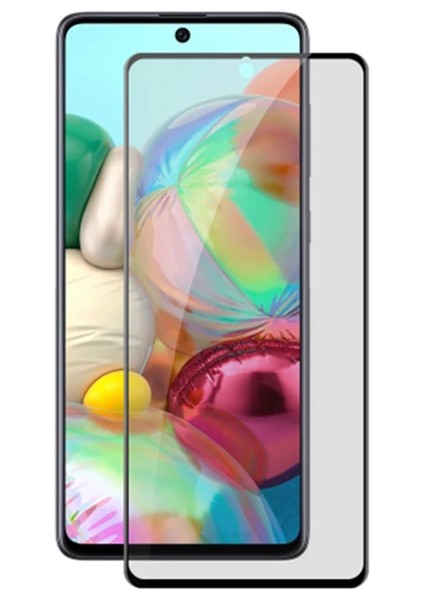 Ally Sm Galaxy A71 3D Full Privacy Gizlilik Tempered Cam Ekran KORUYUCU-(5775) - MCT9841-3043