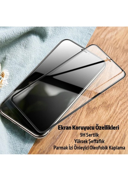Iphone 11 Pro Max 2in1 Full Glue Tempered Cam Ekran Koruyucu +Kamera Lens SET-(577 - MCT6243-1873