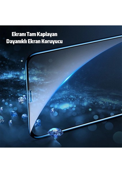 Iphone 11 Pro Max 2in1 Full Glue Tempered Cam Ekran Koruyucu +Kamera Lens SET-(577 - MCT6243-1873