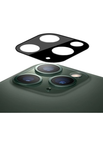 Iphone 11 Pro Max 2in1 Full Glue Tempered Cam Ekran Koruyucu +Kamera Lens SET-(577 - MCT6243-1873