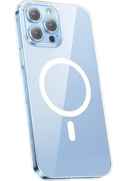 Baseus Crystal iPhone 13 Pro Max 6.7 Magsafe Silikon Kılıf + Tempered Ekran Koruyu - MCT8166-4642
