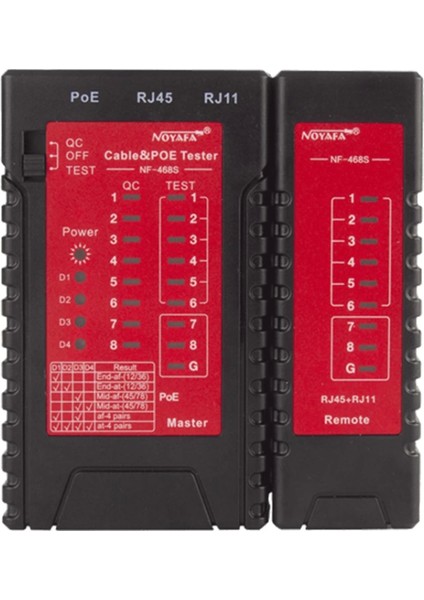 RJ45/RJ11/POE Kablo Test Cihazı NF-468S (4887) fiyatları