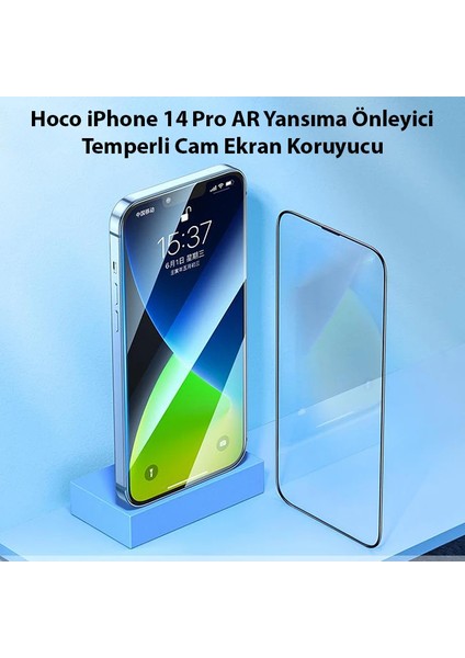 Hoco iPhone 14 Pro Ar Yansıma Önleyici Temperli Cam Ekran KORUYUCU-(5775) - MCT5286-6983
